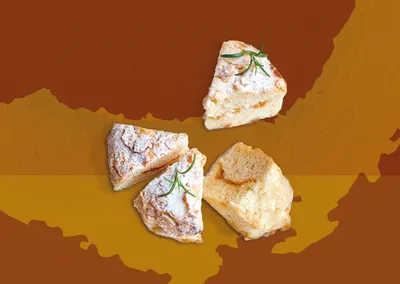 Abrikosų pyragas su rozmarinais